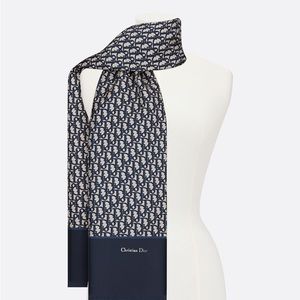 Christian Dior oblique silk scarf